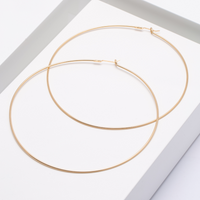 classic round wire hoop in 14k gold filled or sterling silver