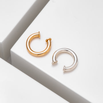 finer thick wire ear cuff in 14k gold filled or sterling silver