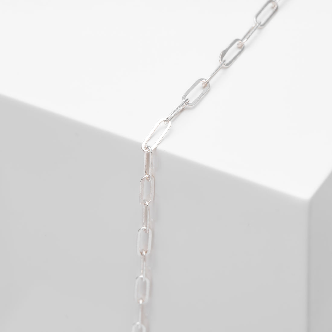 paper clip chain in 14k gold filled or sterling silver