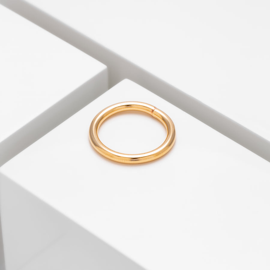 finer thick wire ring in 14k gold filled or sterling silver
