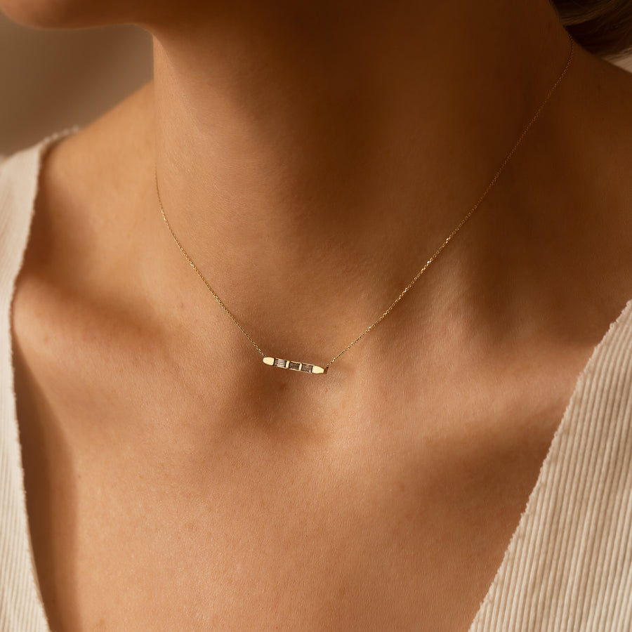 Macy Triple Diamond Necklace