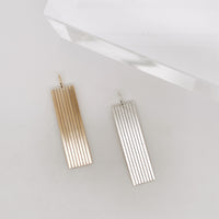 vertical charm in 14k gold filled or sterling silver
