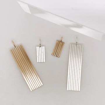 vertical charm in 14k gold filled or sterling silver